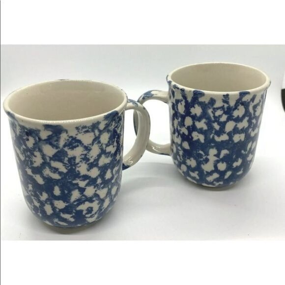 Set of 2 Folkcraft Sponge by Tienshan Mugs - Picture 6 of 10